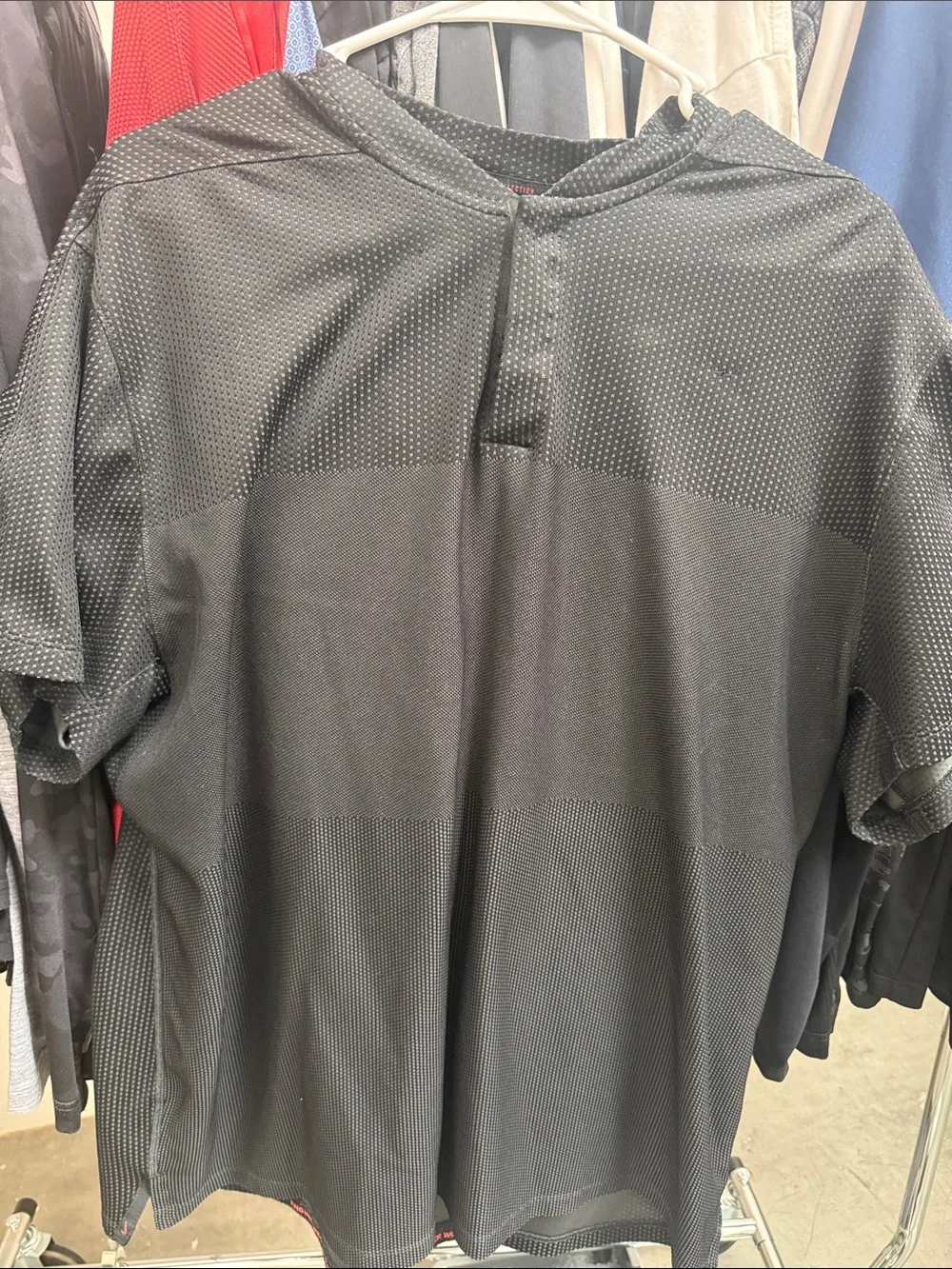 Nike Black Men's Short-Sleeve Performance Polo